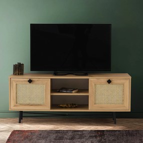 ****  
TV Stand Begonya – Carvalho Preto – 140x60x40 cm

**