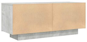 Móvel p/ TV 100x35x40cm madeira processada cinzento cimento