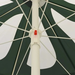 Guarda-sol de praia 240 cm verde