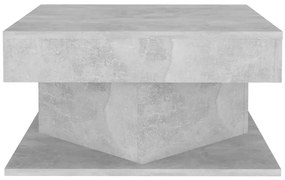 Mesa de centro 57x57x30 cm derivados de madeira cinza cimento