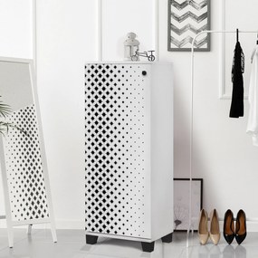 Sapateira Filinta – Branco/Preto – 50 cm x 127 cm x 38 cm