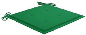 Cadeiras de jantar p/ jardim 6 pcs c/ almofadões acácia maciça