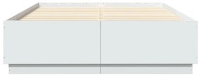 Estrutura de cama 150x200 cm derivados de madeira branco