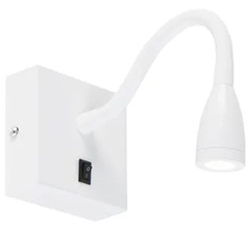 Candeeiro de parede moderno e flexível LED branco - Flex Moderno