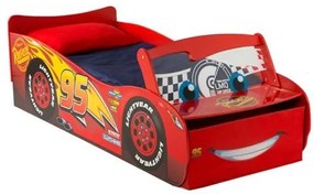 Cama infantil Filme carros faisca mcqueen + colchão e almofada 77 x 170 x 54 cm VERMELHO