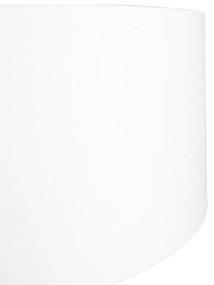 Lâmpada de parede moderna em aço com abajur branco 50/50/25 ajustável Moderno