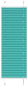 Gasolina verde Plissada Cega 40x150 cm Largura Tecido 39,4 cm