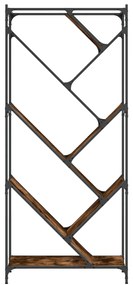 Estante 79x30x180 cm derivados de madeira/metal carvalho fumado