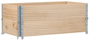 Vaso/floreira para jardim 100x50 cm madeira de pinho maciça
