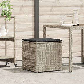 vidaXL Caixa de Armazenamento Exterior Cinzento-claro e Cinzento-escuro