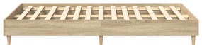 Estrutura de cama sem colchão 120x190 cm carvalho sonoma