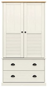 Roupeiro VIGO 90x55x170 cm madeira de pinho maciça branco