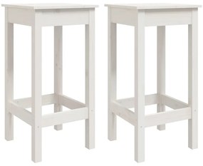 3 pcs conjunto de bar para jardim pinho maciço branco