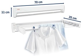 Estendal Leifheit Branco Metal 72 x 37 cm