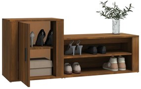 Sapateira 130x35x54 cm derivados de madeira carvalho castanho