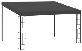 Gazebo de montagem na parede 3x4 m tecido antracite