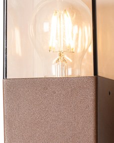 LED Candeeiro de parede exterior inteligente castanho ferrugem IP44 com Wi-Fi P45 - Dinamarca Industrial