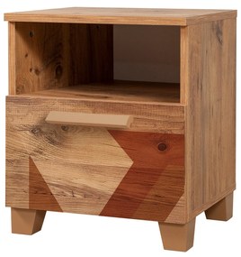 **** Mesa de Cabeceira Leva Alfa – Pinho Atlântico – 45x52x40 cm

**