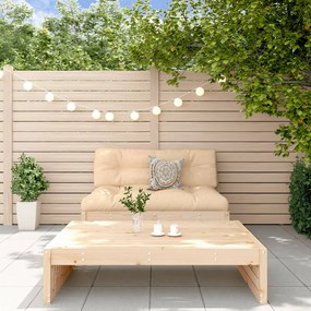 2 pcs conjunto lounge de jardim madeira de pinho maciça