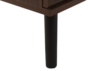 Aparador com 2 portas castanho escuro PERTH Beliani