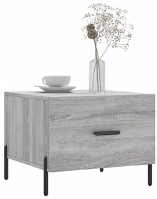 Mesas de centro 2 pcs 50x50x40 cm madeira proc. sonoma cinza