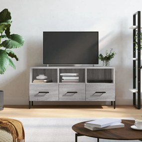 Móvel de TV 102x36x50 cm derivados de madeira cinzento sonoma