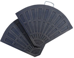 Conjunto de 2 Peças de Base para Chapéu de Sol Excéntrico Suporte para