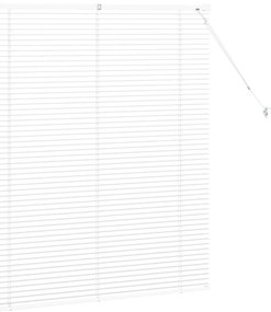 Persiana de Janela com cortinas Outros Manual Branco 80 x 130 cm Alumí