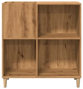 Armário discos 84,5x38x89cm deriv. madeira carvalho artisiano