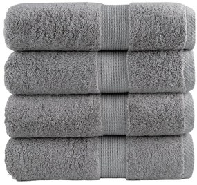 Toalhas de bidé premium SOLUND 4 pcs 30x50 cm 600 gsm cinzento