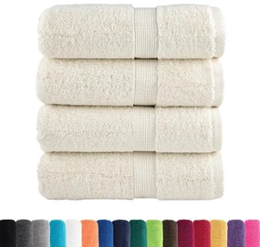 Toalhas de bidé premium SOLUND 4 pcs 30x50 cm 600 gsm creme