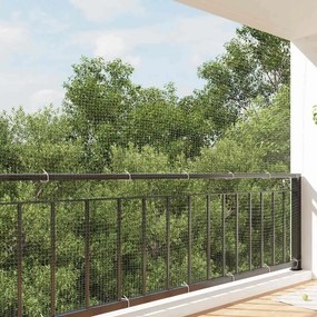 vidaXL Rede para gatos transparente 8x3 m Nylon