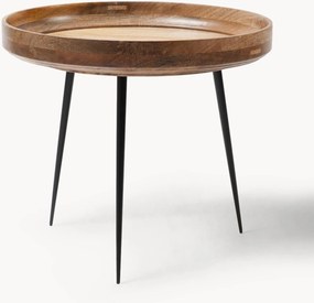 Mesa de apoio redonda em madeira de manga Bowl
