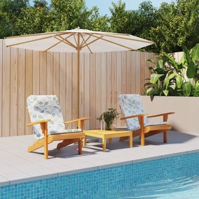 vidaXL Almofadões cadeira adirondack 2 pcs tecido oxford padrão folhas