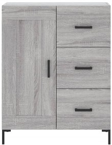 Aparador 69,5x34x90 cm derivados de madeira cinzento sonoma