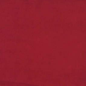 Apoio de pés 60x60x36 cm veludo vermelho tinto