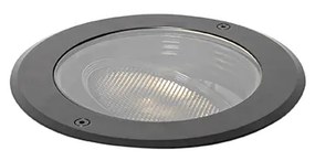 Foco de solo exterior preto ajustável AR111 IP65 - Delux Honey Moderno