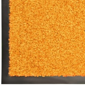 Tapete de porta lavável 60x180 cm laranja