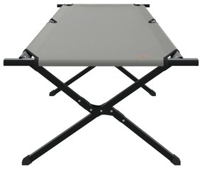Cama de Sol Dobrável com Bolsa de Transporte Cinza 600D Tecido Oxford