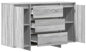 Sideboard Cinza Sonoma 120x41x75 cm Madeira de engenharia