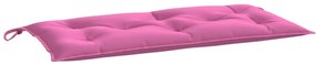 Almofadão p/ banco de jardim 110x50x7 cm tecido rosa