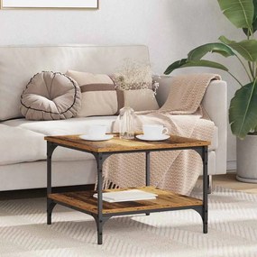 vidaXL Mesa de centro Madeira Antiga 55 x 55 x 40 cm