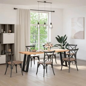 Pés de mesa de console em forma de U, 2 peças, preto, 38x(72-73) cm, a