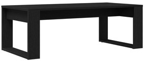 Mesa de café vidaXL em Preto Carvalho 102x50x35 cm em Madeira engenhei