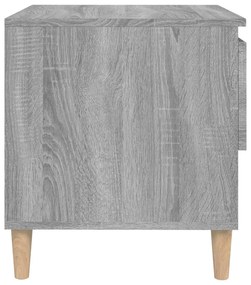 Mesas de cabeceira 2pcs 50x46x50 cm deriv. madeira cinza sonoma