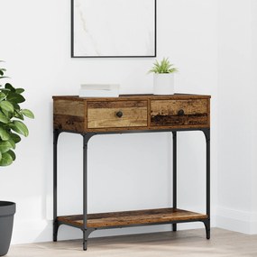 Mesa Console Madeira Antiga 75x34.5x75 cm Madeira Reforçada