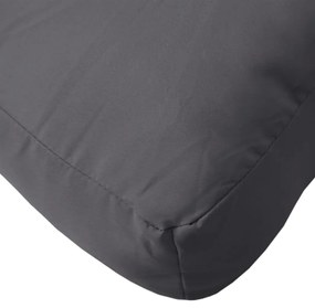 Almofadão para sofá de paletes 80x80x12 cm tecido cinza