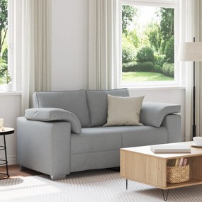 Sofá Loveseat vidaXL Cinzento-claro 120 cm em Tecido