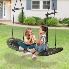 Baloiço Crianças com altura ajustável e armação metálica baloiço interior e exterior para adultos e crianças 123 x 45 cm