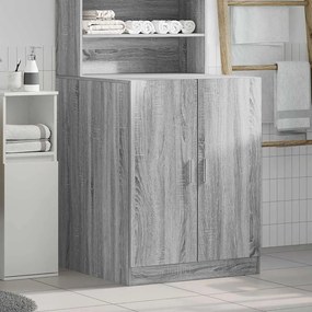 Armário máquina de lavar roupa 71x71,5x91,5 cm sonoma cinza